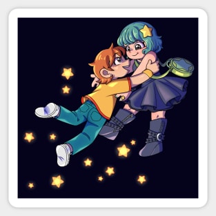 Scott Pilgrim and Ramona Flowers Sticker